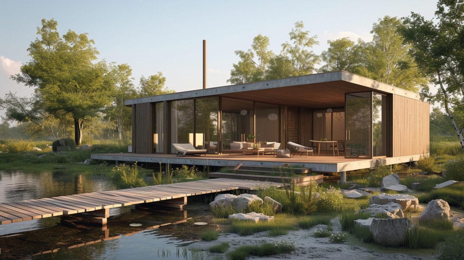 Casa de diseño en madera